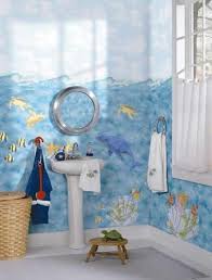 Paint Bathroom Blue Sea Images You Can Also Give These Themes To Your Bathrooms Bathroom Themes Ocean Themed Bathroom Decor Bathroom Interior
