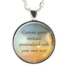 Engraved necklaces make awesome gifts for men, women, and kids. Personalized Jewelry Custom Quote Necklace Your Text Or Word Cellsdividing
