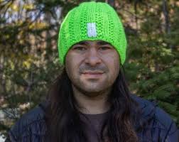 Solar Storm Blaze Orange Ultra Lightweight Wool Blend Bright Neon Orange  Hand Knit Hats (unlined) by Mountainblaze Size Med