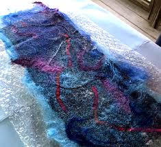 Nuno felting, also known as laminate felting, is a fairly beautiful art form. What S Nuno Felting Valley Vogue Studio 347