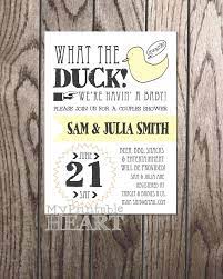What The Duck Couples Baby Shower Invitation Baby Shower Funny Couples Baby Shower Invitations Baby Shower Bbq