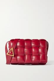 Red Cassette Padded Intrecciato Leather Shoulder Bag Bottega Veneta Net A Porter