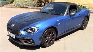 What is the average price for used fiat 124 spider abarth for sale? 2016 Low Mileage San Marino Blue Abarth 124 Spider For Sale Youtube