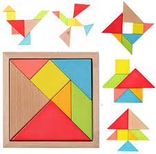 We have included a picture if you can not remember the name of the puzzle you have. Amazon Com Newcreativetop 7 Piece Children Educational Toy Colorful Wooden Brain Training Geometry Tangram Puzzle Toys Games