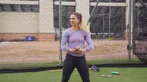 Allman's finals opening throw was 68.98 meters. Valarie Allman Shows Off Her Powerful Discus Arm Swing