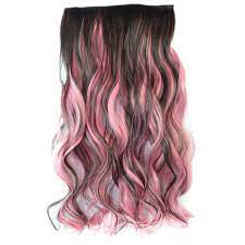 Get it as soon as wed, aug 4. 5 Cards Wig Piece Hair Extension Highlights Dark Brown Rouge Pink Bleach And Dye Hair Pieces Clip In Hair Extensions Wavy Hair Extensions