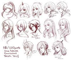Src Batch2 By Zenithomocha On Deviantart How To Draw Anime Hair How To Draw Hair Drawings