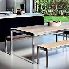 Meja Makan Stainless Top Table Kayu Di 2020 Meja Makan Meja Kerja Meja