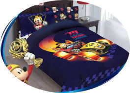 Indeed you are allowed to obtain the comforter set in regular, full, queen and king size. Disney 4pc Mickey Mouse Super Charged Racer Bedding Set Licensed Full Comforter W Fitted Sheet And Pillowcases Walmart Com Walmart Com