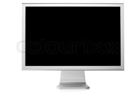 Aber das bild bleibt schwarz. Computer Monitor Mit Schwarzen Stock Bild Colourbox