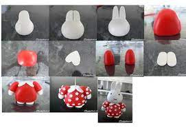 Nijntje Taart Figuur Fondant Miffy Tutorial Fondant Toppers Marsepein Taart Taarten Versieren