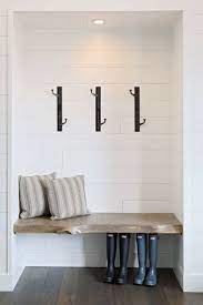 Mudroom White Shiplap Wall Mudroom Design Home Decor With racks for shoes, hooks for jackets. mudroom white shiplap wall mudroom