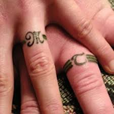 Wedding bands tattoo simple ideas wedding tattoo. 60 Awesome Wedding Ring Tattoos Weddingomania