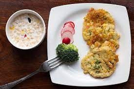 玉米烙 牛奶燕麦 food breakfast rice