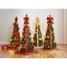 Decorating home interior decoration ideas christmas tree decorated pre decorated christmas trees for sale 600×399 living room ideas small spaces dont hesitate to buy the pre decorated christmas trees that you always dream for. Fully Decorated Pre Lit 4 Pop Up Christmas Tree Brylane Home
