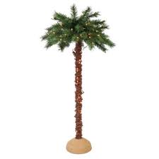 Puleo International 6 Ft Pre Lit Artificial Palm Tree With 150 Ul Listed Lights 277 Dt8345 60c1 Slim Artificial Christmas Trees Christmas Palm Tree Palm Trees