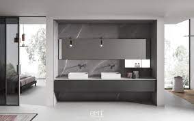 Ikon Is A Project With A Contemporary Flavour In Which The Elements Create An Original Play On Soft V Cabinet Design Modern Bathroom Cabinets Countertop Design