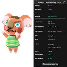 Canberra Bio Information Animal Crossing Animals Making Faces