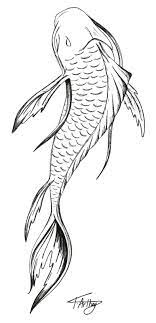 Fish Koi Carp Tattoo Design Fine Line Black And White Tattoos Koifish Tattooart Whitekoi Koi Fish Drawing Koi Art Japanese Fish Tattoo