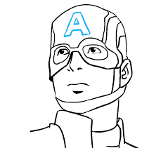 How to draw the face of kakashi hatake (naruto) . How To Draw Captain America In A Few Easy Steps Easy Drawing Guides