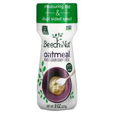 Beech Nut Oatmeal Whole Grain Baby Cereal Stage 1 8 Oz 227 G