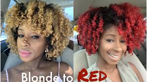 Red and blonde hair color idea #2: Dying Natural Hair Red Blonde To Red Hair Color Hair Color Fail And Correction Megshouse Youtube