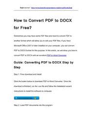 Hello i paid for a 2 year mem. Calameo How To Convert Pdf To Docx For Free