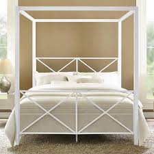 Dhp modern metal canopy bed, full, white. Dhp Rosedale Modern Romance Metal Queen Canopy Bed In White 4068139