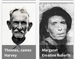 These are my paternal grandparents. James Harvey Thomas b. 1870 HOCOMO d.  1951 Jonesboro, AR..... and Margaret Roberts Casey Thomas b. 1887  Bakersfield , Mo d. 1942 Jonesboro , AR.