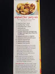 Original Chex Party Mix With Oven And Microwave Directions Chex Mix Recipes Chex Mix Recipes Original Savory Chex Mix Recipes