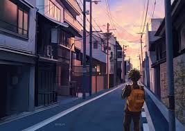 Take a look at the list of creative mobile wallpapers and see which one would suit your mood. Hd Wallpaper Anime Boku No Hero Boku No Hero Academia Landscape Izuku Midoriya Wallpaper Flare