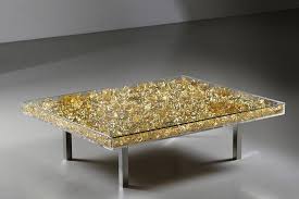 Yves Klein Monogold Table Yves Klein Blue Table Table