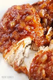 Delicieuse Recette De Poulet Hawaien A La Mijoteuse Recettes Ma Fourchette Hawaiian Chicken Recipes Hawaiian Chicken Crockpot Chicken Crockpot Recipes