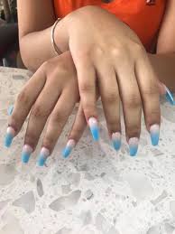 I included all types of manicures, from nail shape to color. Ab Nails Bar Baby Blue Ombre Coffin Nails Op10 And Cool Facebook