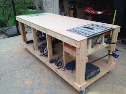 Building Your Own Wooden Workbench Make Garage Work Bench Woodworking Projects Workbench