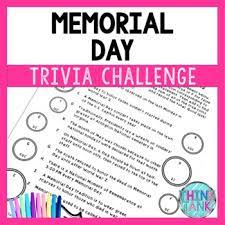 Florida maine shares a border only with new hamp. Memorial Day Trivia Challenge Activity By Think Tank Tpt