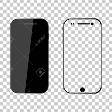 Click here to toggle white/black color. Png Mockup Phone Mock Up Black Smartphone Mobile Cellphone With Blank Screen Isolated On Transparent Background Template And Frame Of Smart Realistic 3d 6 7 Ui For App Background Vector Royalty Free Cliparts