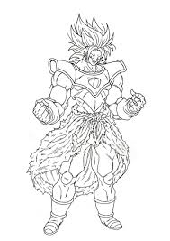 Por fin se desvela su nuevo diseño para dragon ball super: Imagen De Broly Para Pintar Anime Wallpaper Hd
