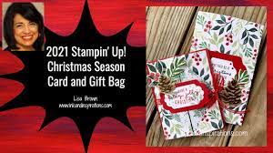 Christmas Cards 2021 Stampin Up 2021 Stampin Up Christmas Season Card And Gift Bag Youtube