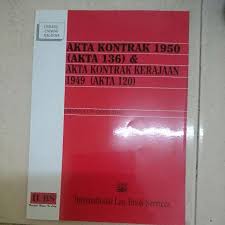 Akta kontrak (pindaan) , akta a ; Akta Kontrak 1950 Akta 136 Books Stationery Books On Carousell