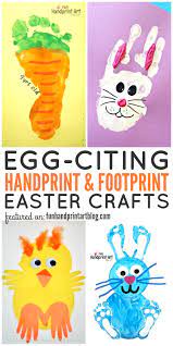 So make the cards and be ready to surprise your friend and family members on the day of easter. Handprint And Footprint Easter Crafts Huge List Fun Handprint Art Easter Crafts To Make Easter Art Project Easter Arts And Crafts