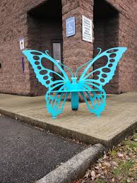 Butterfly Bench Garden Bench Sitting Bench Custom Unique Etsy In 2020 Garden Bench Metal Bench Sitting Area