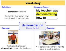 Frayer model with sentence