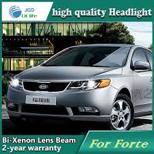 Car Styling Head Lamp Case For Kia Forte 2009 2013 Headlights Led Headlight Drl Lens Double Beam Bi Xenon Hid Car Accessories Kia Forte Light Of Life Car