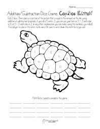 Dice Games Math Turtles Collection Kindergarten Math Worksheets Kindergarten Math Math