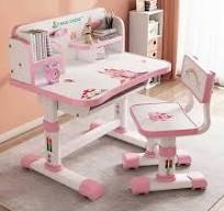 Conjunto de Mesa e Cadeira Infantil Ajustável em Altura ...