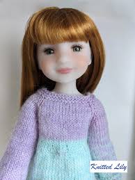 Knitted Lily Calla Tunic PDF Knitting Pattern for 15" Ruby Red Fashion  Friends®