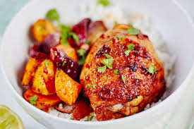 Recipe Sheet Pan Honey Chipotle Chicken And Sweet Potatoes Recipe Honey Chipotle Chicken Honey Chipotle Chipotle Chicken