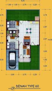42 Gambar Dan Denah Rumah Minimalis Type 60 Denah Rumah Rumah Minimalis Rumah