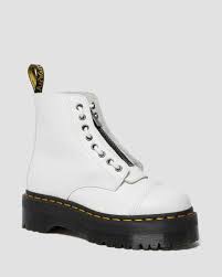 White doc martens womens boots. Sinclair Women S Leather Platform Boots Dr Martens Official